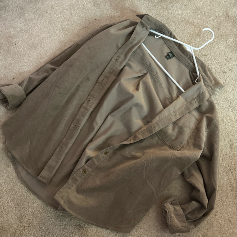brown button down (cover up)